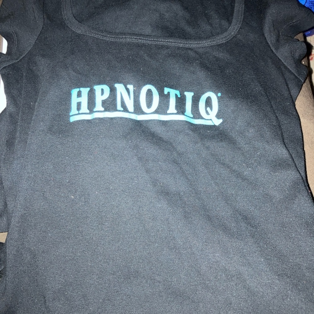 Black Tank Top with Stylized Font